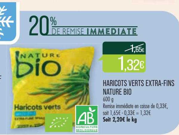 Haricots Verts Extra-fins Nature Bio
