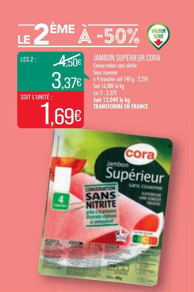 Jambon Supérieur Cora
