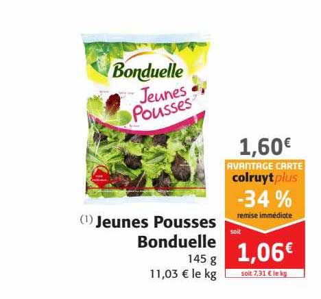 jeunes pousses bonduelle