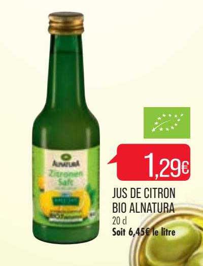 Jus De Citron Bio Alnatura
