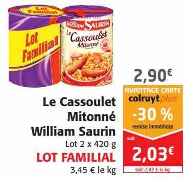 la cassoulet mitonné william saurin