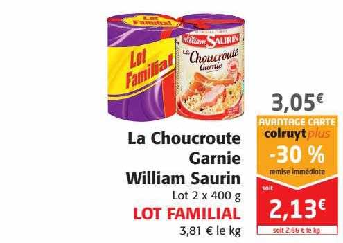 la choucroute garnie william saurin
