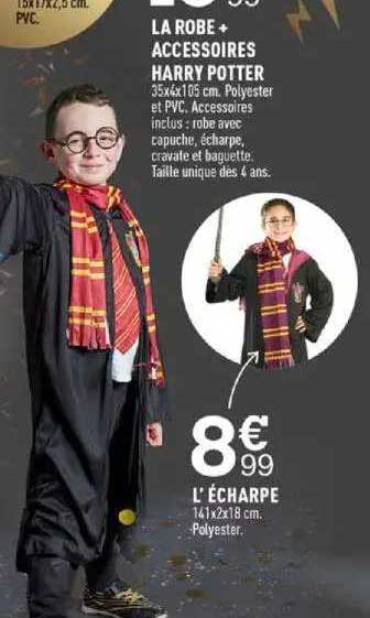 la robe + accessoires harry potter l'écharpe