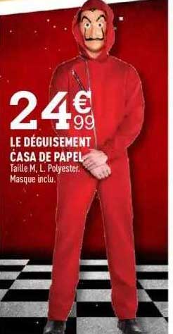 le déguisement casa de papel