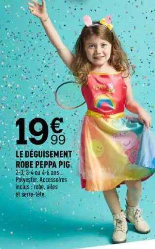 le déguisement robe peppa pig