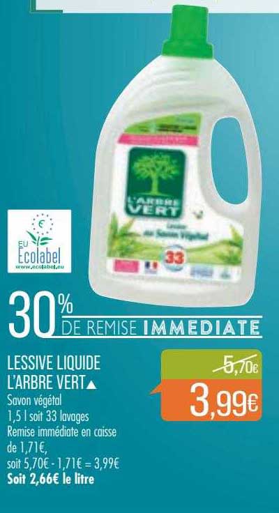 lessive liquide l'arbre vert