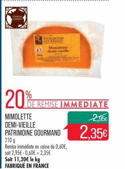 Mimolette Demi-vieille Patrimoine Gourmand