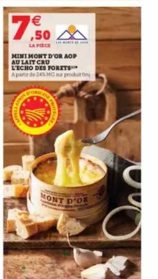 Mini Mont D'or Aop Au Lait Cru L'echo Des Forets