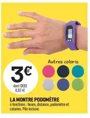 montre podomètre
