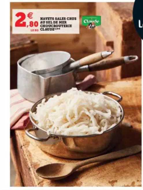 navets salés crus au sel de mer choucrouterie claude
