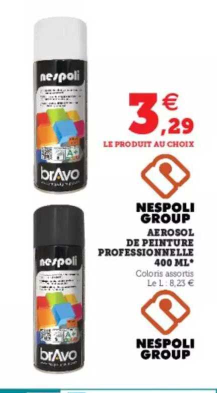 nespoli group aerosol de peinture professionnelle 400 ml