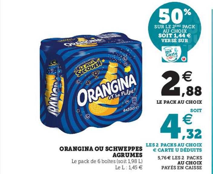 Orangina Ou Schweppes Agrumes