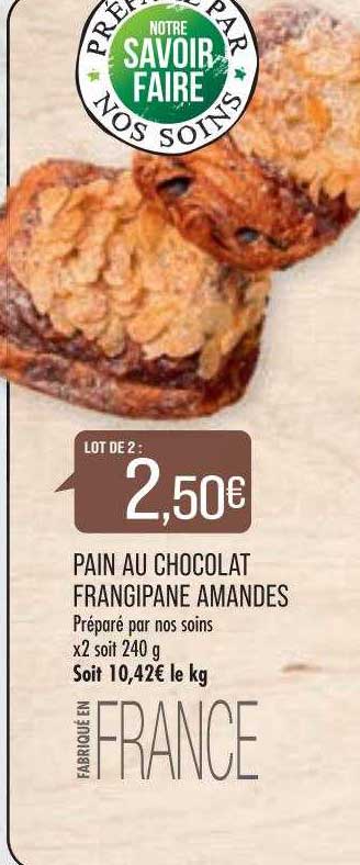 pain au chocolat frangipane amandes