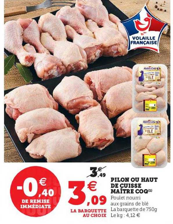 pilon ou haut de cuisse maître coq