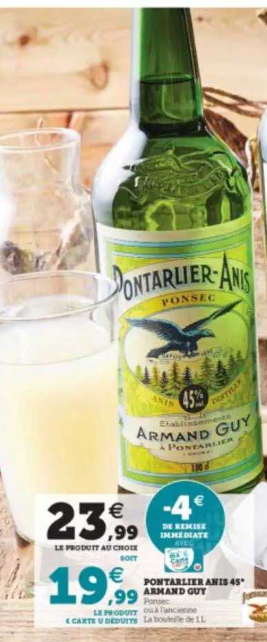 pontarlier anis 45° armand guy