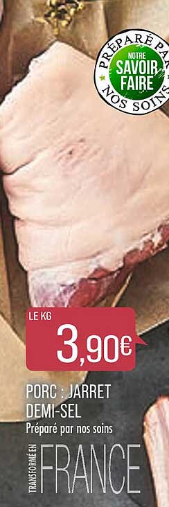 porc : jarret demi-sel