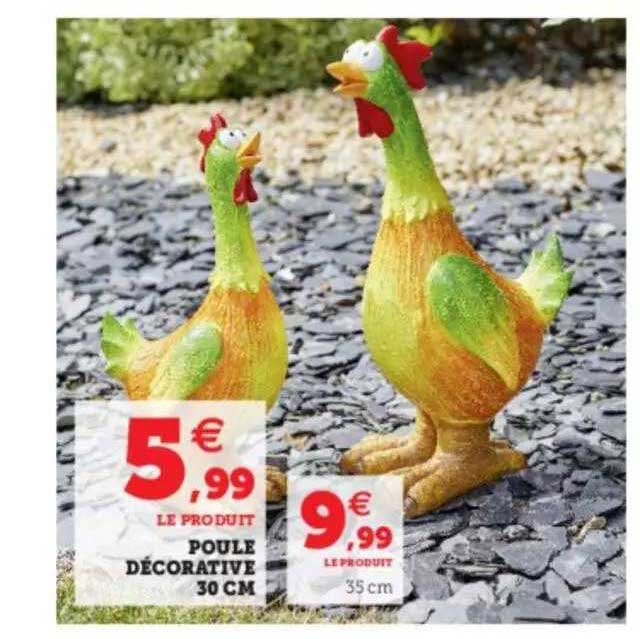 poule décorative 30 cm