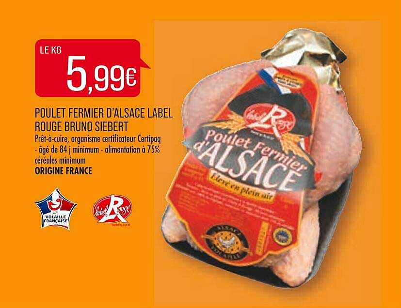 poulet fermier d'alsace label rouge bruno siebert