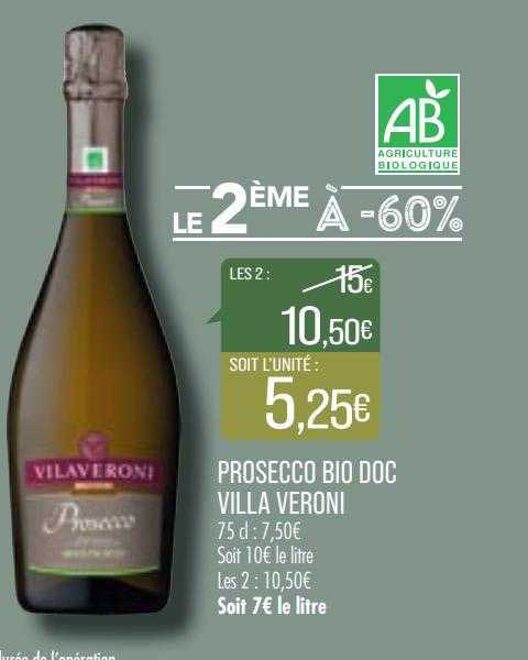 prosecco bio doc villa veroni