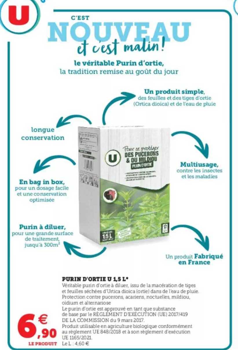 purin d'ortie u 1,5 l