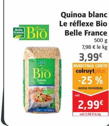 quinoa blanc le réflexe bio belle france