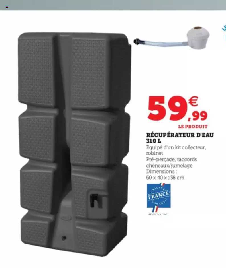 Récupérateur D'eau 310 L