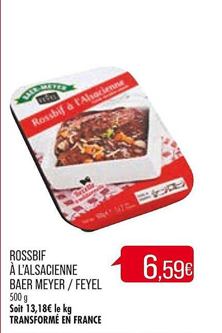 rossbif à l'alsacienne baer meyer - feyel