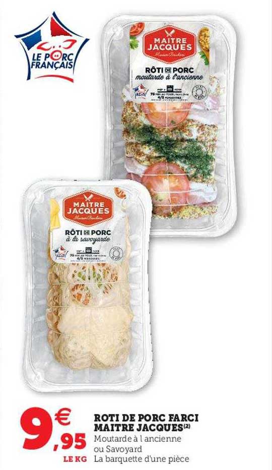 rôti de porc farcie maître jacques