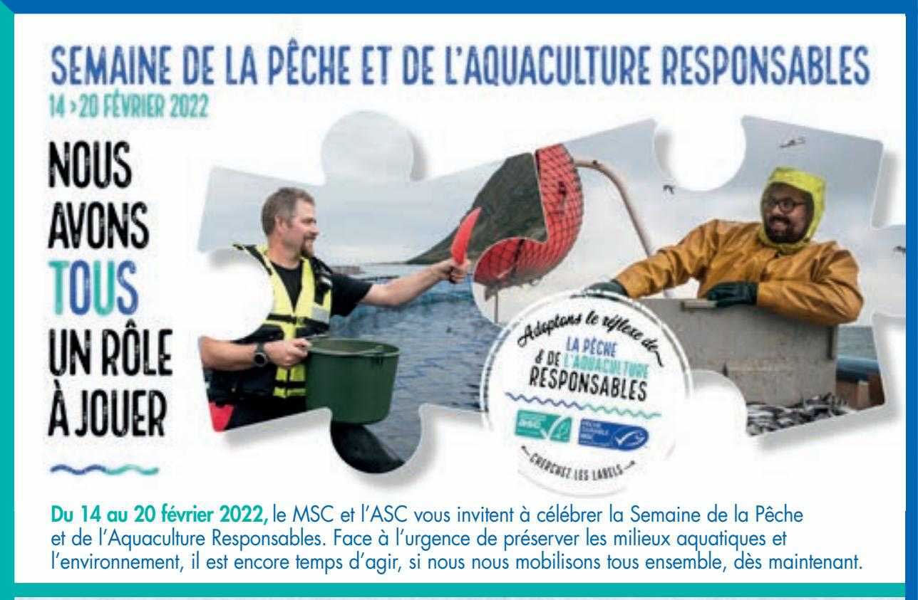 semaine de la pêche et de l'aquaculture responsables