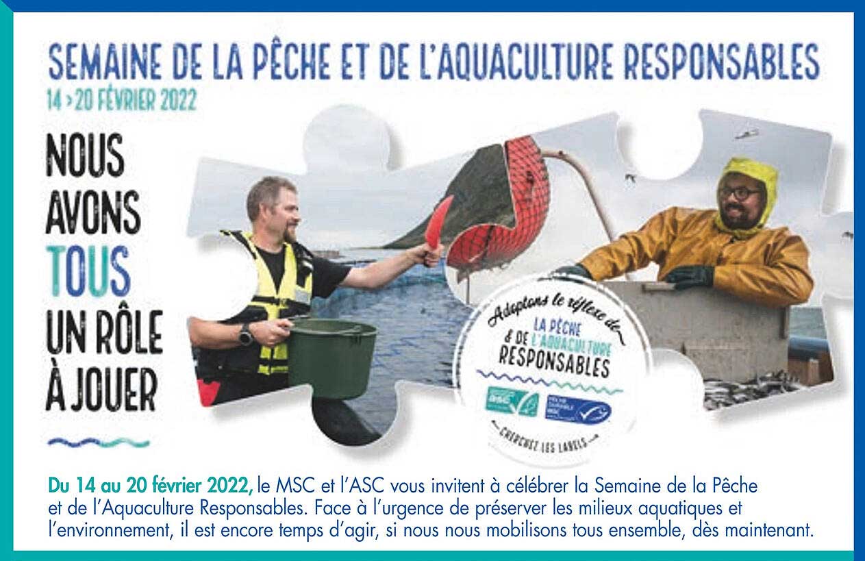 semaine de la pêche et de l'aquaculture responsables