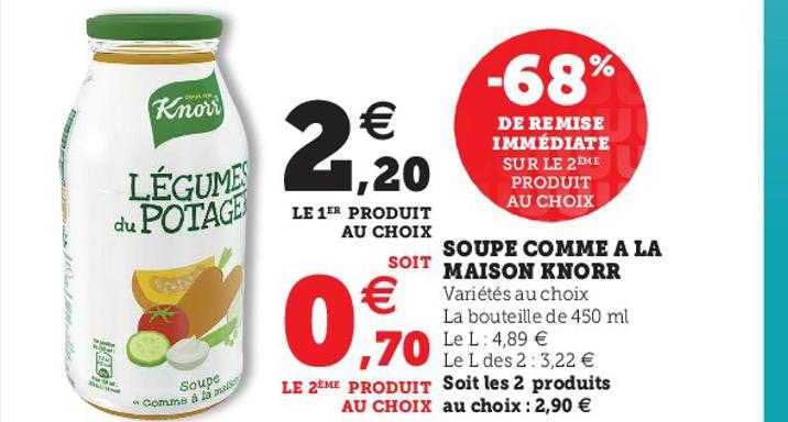 soupe comme à la maison knorr