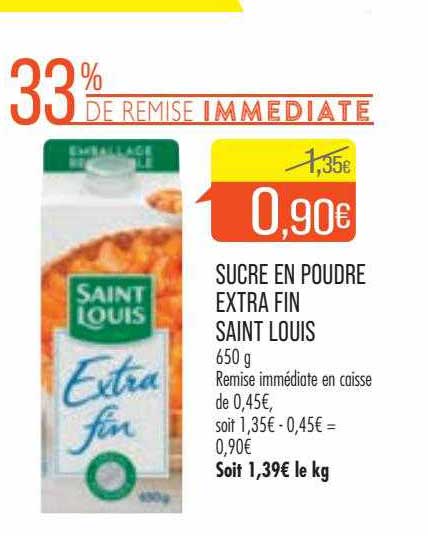 Sucre En Poudre Extra Fin Saint Louis