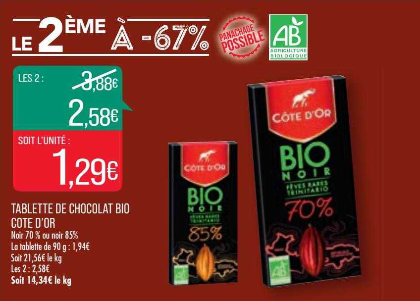 Tablette De Chocolat Bio Côte D'or