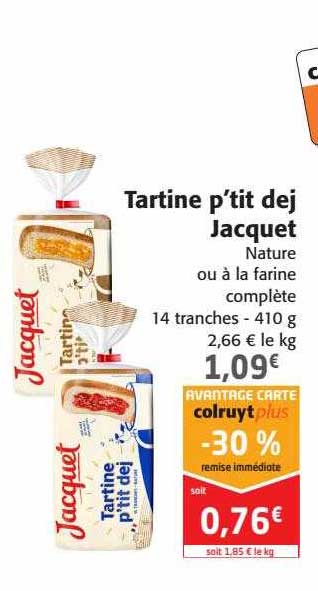 tartine p tit dej jacquet