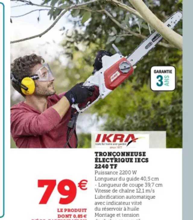 tronçonneuse électrique iecs 2240 tf