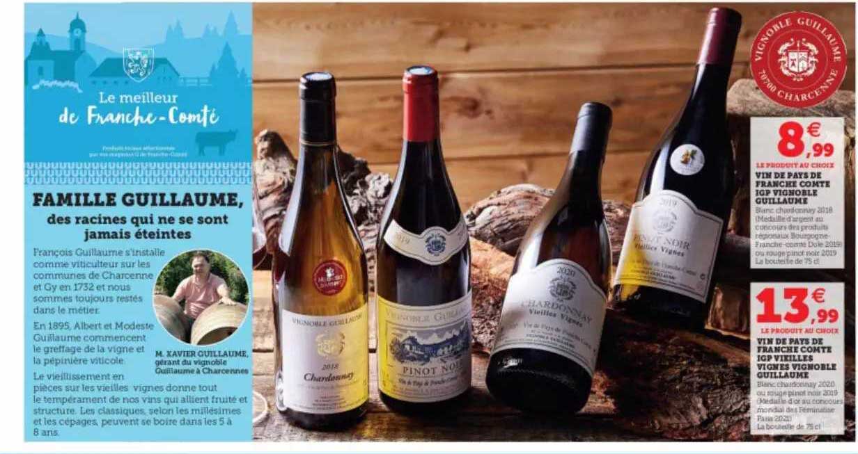 vin de pays de franche comté igp vignoble guillaume, vin de pays de franche comté igp vieilles vignes vignoble guillaume