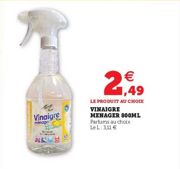 vinaigre ménager 800ml