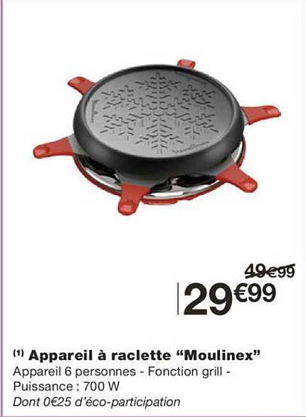 Appareil à Raclette "moulinex"