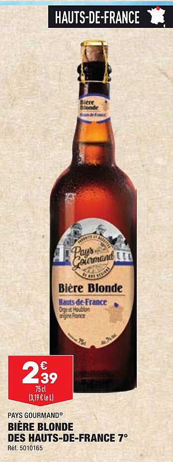 bière blonde des hauts-de-france 7° pays gourmand