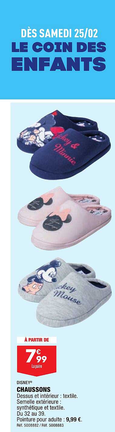 Chaussons Disney