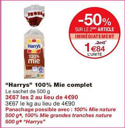 "harrys" 100% Mie Complet