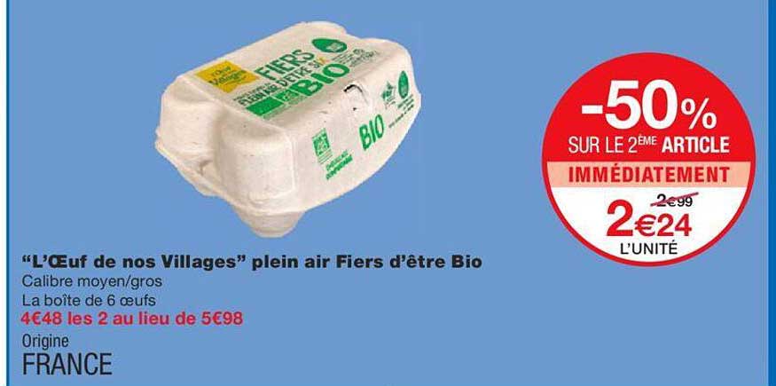 "l'œuf de nos villages" plein air fiers d'être bio