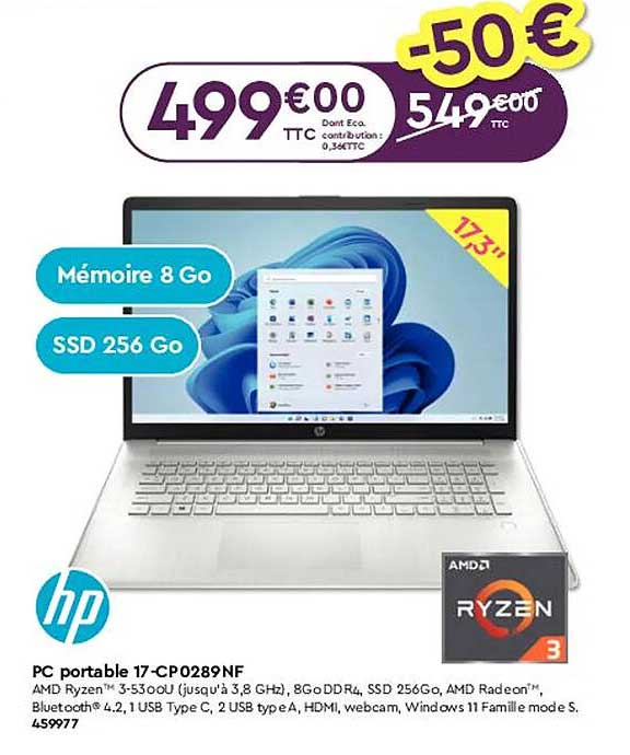 Pc Portable 17-cp0289nf Hp