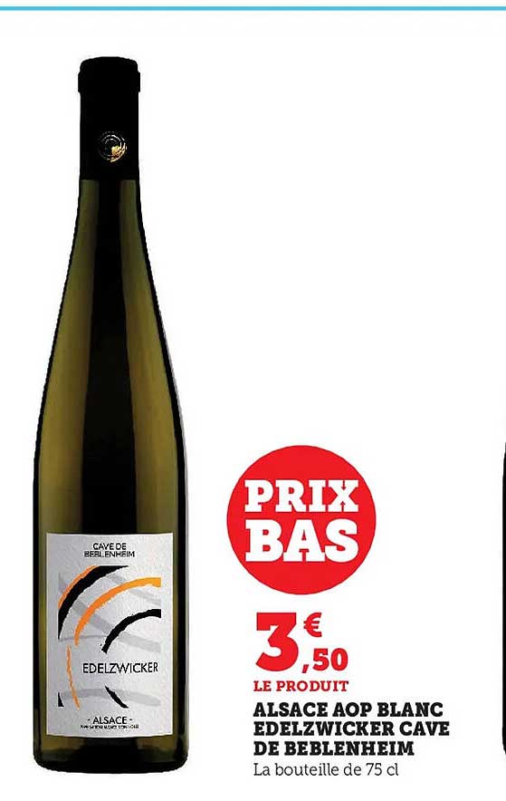 Alsace Aop Blanc Adelzwicker Cave De Beblenheim