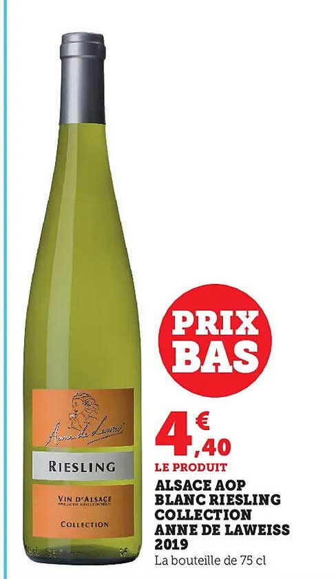 alsace aop blanc riesling collection anne de laweiss 2019