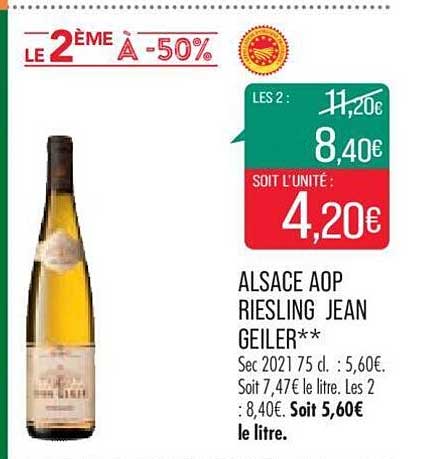 alsace aop riesling jean geiler