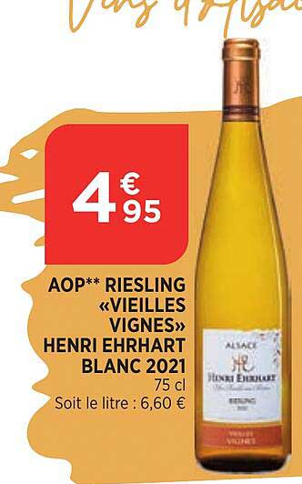 aop riesling «vieilles vignes» henri ehrhart blanc 2021