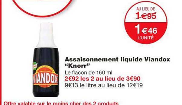 assaisonnement liquide viandox "knorr"