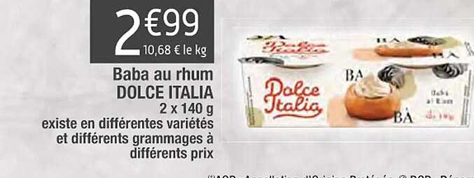 Baba Au Rhum Dolce Italia