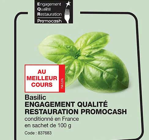 basilic engagement qualité restauration promocash